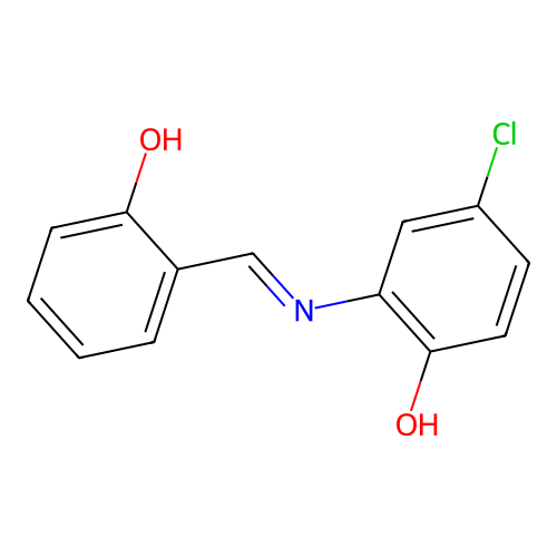 Alpha-(5-chloro-2-hydroxyphenylimino)-O-cresol structure