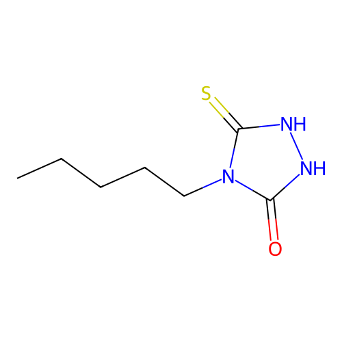 5-Mercapto-4-pentyl-4h-1,2,4-triazol-3-ol structure