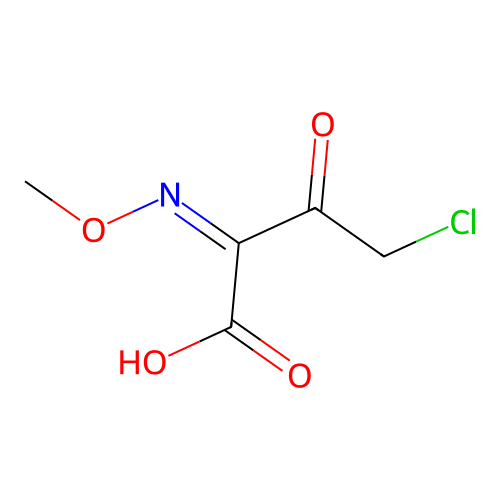 (Z)-4-Chloro-2-(methoxyimino)-3-oxobutanoic acid structure