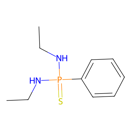n,n'-Diethyl-p-phenylphosphonothioic diamide structure