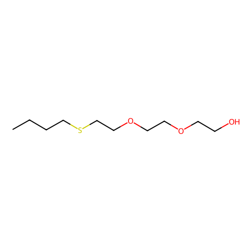 2-[2-(2-Butylthioethoxy)ethoxy]ethan-1-ol structure