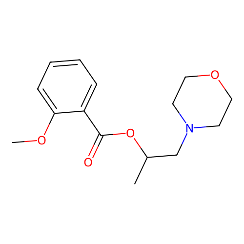 1-(Morpholin-4-yl)propan-2-yl 2-methoxybenzoate structure