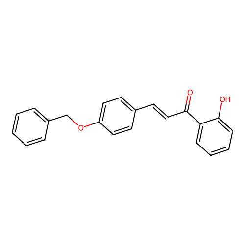 1-(2-Hydroxyphenyl)-3-(4-phenylmethoxyphenyl)prop-2-en-1-one structure