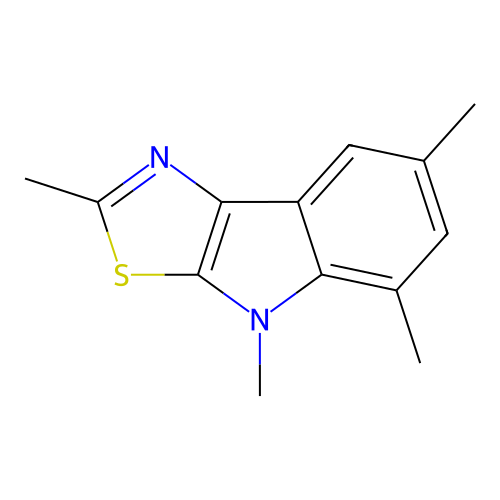 2,4,5,7-Tetramethyl-4H-thiazolo[5,4-b]indole structure