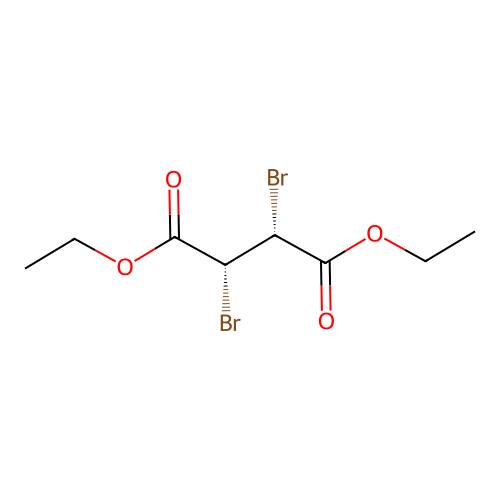 diethyl (2R,3R)-2,3-dibromobutanedioate structure
