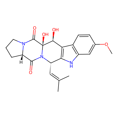 12,13-Dihydroxyfumitremorgin C structure