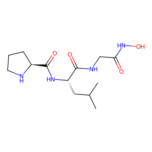L-Pro-L-Leu-Gly-(Hydroxy)NH2 structure