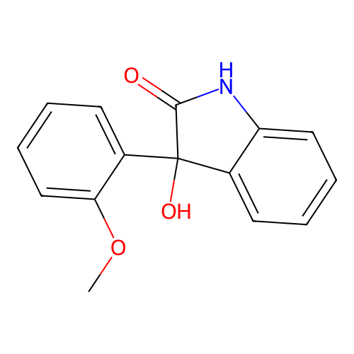 3-hydroxy-3-(2-methoxyphenyl)-1,3-dihydro-2H-indol-2-one structure