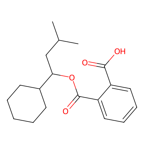 2-[(1-Cyclohexyl-3-methylbutoxy)carbonyl]benzoic acid structure