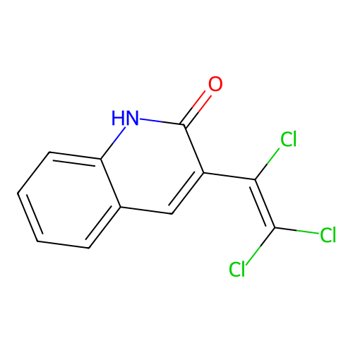 3-(1,2,2-trichloroethenyl)-1H-quinolin-2-one structure