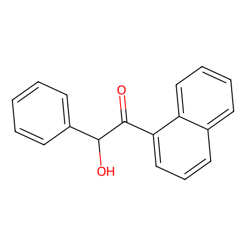 2-Hydroxy-1-naphthalen-1-yl-2-phenylethanone structure