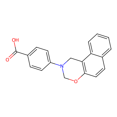 4-(1H-naphtho[1,2-e][1,3]oxazin-2(3H)-yl)benzoic acid structure