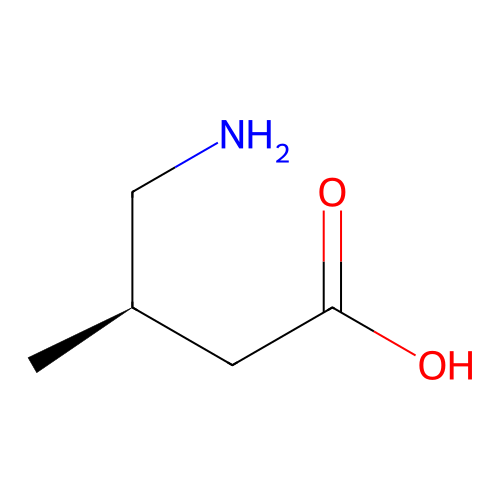 Butanoic acid, 4-amino-3-methyl-, (R)- structure