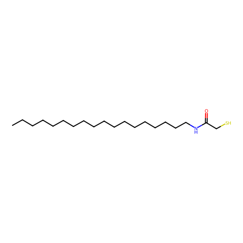 Acetamide, 2-mercapto-N-octadecyl- structure