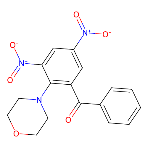 [2-(Morpholin-4-yl)-3,5-dinitrophenyl](phenyl)methanone structure