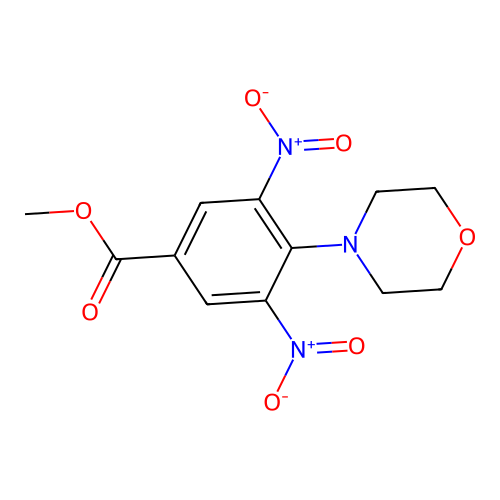 Methyl 4-(morpholin-4-yl)-3,5-dinitrobenzoate structure