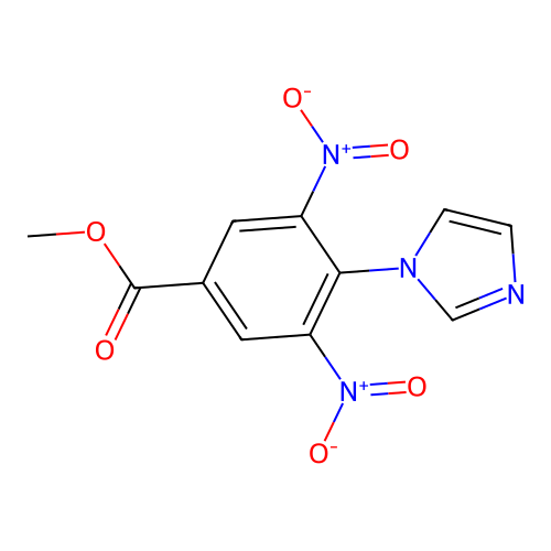 4-(1-Imidazolyl)-3,5-dinitrobenzoic acid methyl ester structure