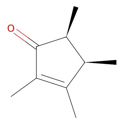 rel-(4R,5S)-2,3,4,5-Tetramethylcyclopent-2-enone structure