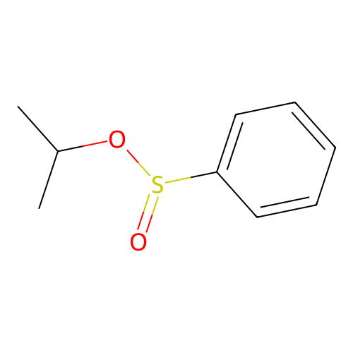 Benzenesulfinic acid isopropyl ester structure