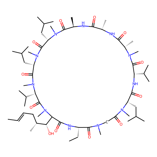 cyclosporin A, MeAla(6)- structure
