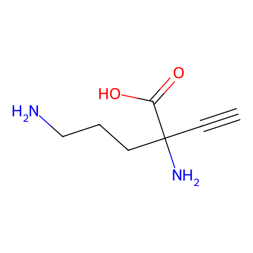 alpha-Ethynyl-alpha,delta-diaminovaleric acid structure