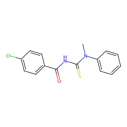 4-chloro-N-[methyl(phenyl)carbamothioyl]benzamide structure