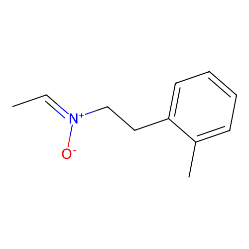 N-((1-methyl-2-phenyl)ethyl)ethanimine N-oxide structure
