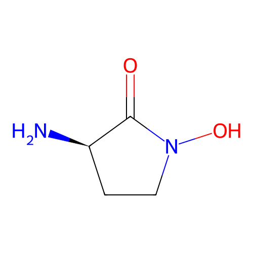 (3R)-3-amino-1-hydroxypyrrolidin-2-one structure