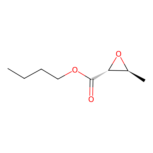 butyl (2R,3S)-3-methyloxirane-2-carboxylate structure