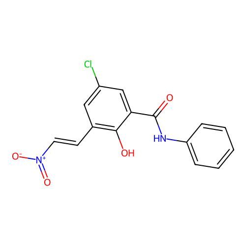 5-Chloro-2-hydroxy-3-((E)-2-nitroethenyl)-N-phenylbenzamide structure