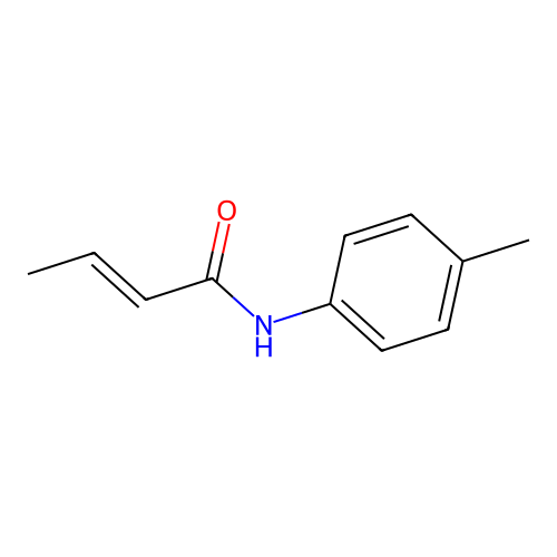 N-(4-methylphenyl)but-2-enamide structure