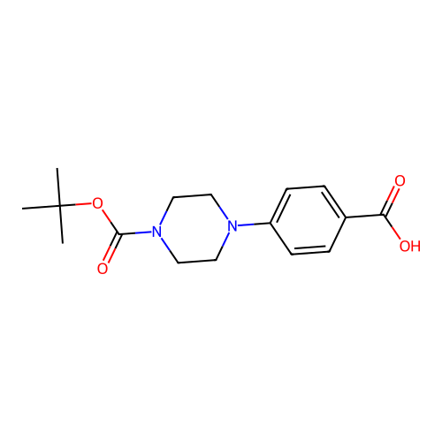 4-[4-(tert-Butoxycarbonyl)piperazin-1-yl]benzoic acid structure