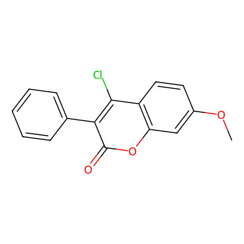 4-Chloro-7-methoxy-3-phenyl-chromen-2-one structure