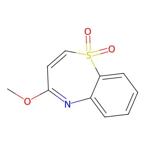 1,1-二氧代-1,5-苯并硫氮杂卓-4-基 甲基醚 structure
