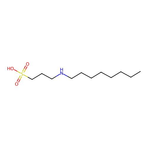 3-(Octylamino)propane-1-sulfonic acid structure