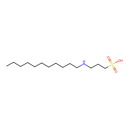 3-(Undecylamino)propane-1-sulfonic acid structure