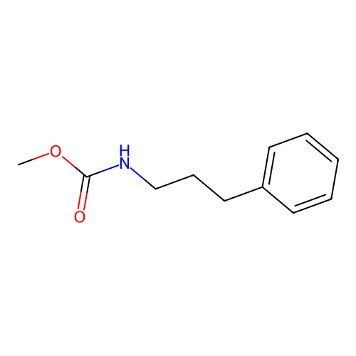 N-methoxycarbonyl-3-phenyl-1-propylamine structure