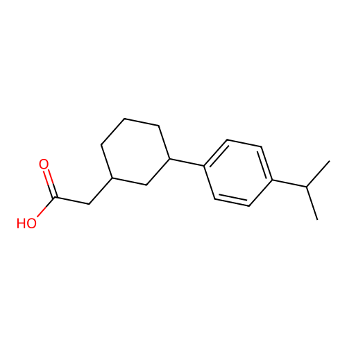 (3-(4-Isopropylphenyl)cyclohexyl)acetic acid structure
