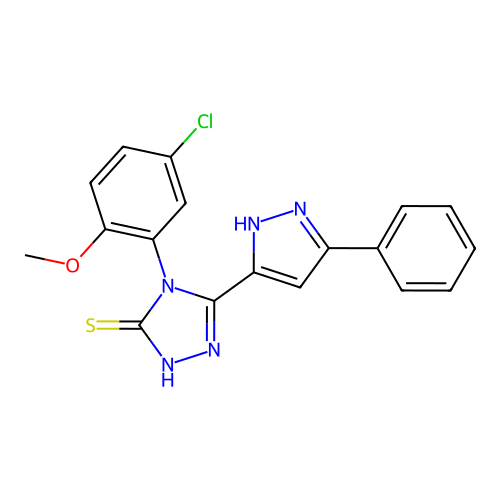 C18H14ClN5OS structure