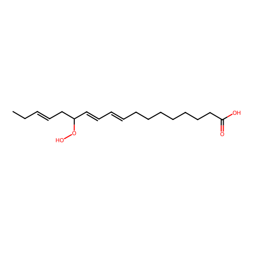 13-Hydroperoxy-9,11,15-octadecatrienoic acid structure