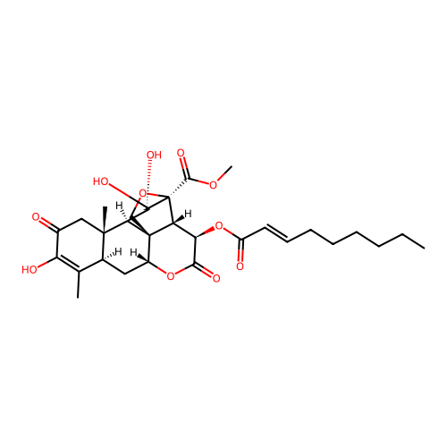 15-(2(E)-Nonenoyl)bruceolide structure
