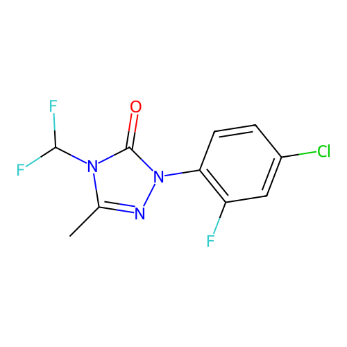 Chloro Fluoro Triazolin-3-one structure
