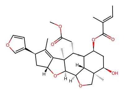 Deacetylsalannin structure