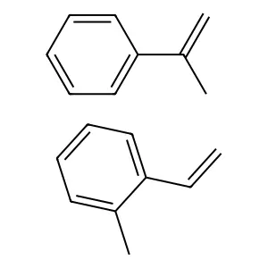 Poly(vinyltoluene-co-alpha-methylstyrene) structure
