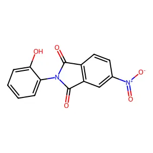 2-(2-Hydroxyphenyl)-5-nitroisoindole-1,3-dione structure