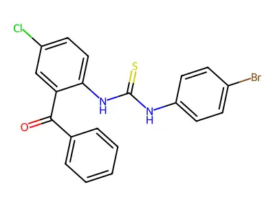 Thiourea, N-(2-benzoyl-4-chlorophenyl)-N'-(4-bromophenyl)- structure