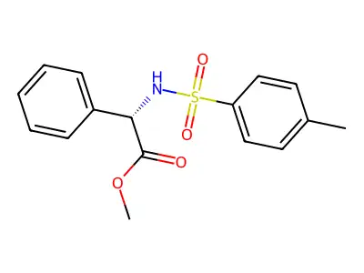 Methyl 2-(4-methylphenylsulfonamido)-2-phenylacetate structure