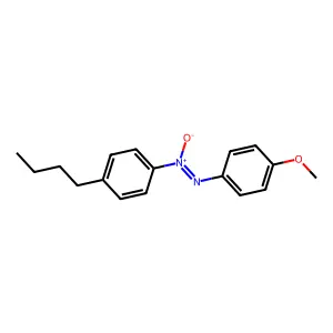 4-Butyl-4'-methoxyazoxybenzene structure