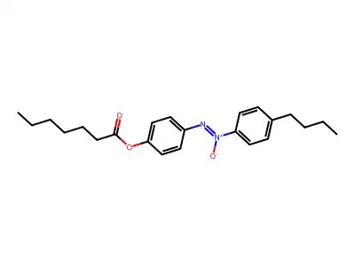 (4-Butylphenyl)-(4-heptanoyloxyphenyl)imino-oxidoazanium structure