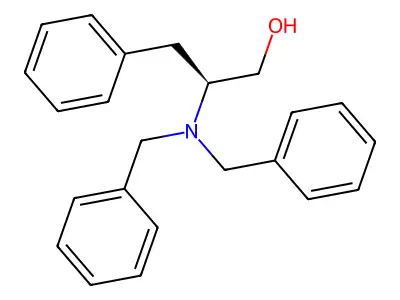 1-Propanol, 2-(dibenzylamino)-3-phenyl- structure